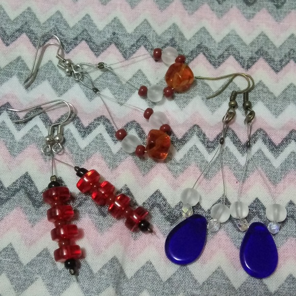 💖3 Pair Set 💖of Ladies Dangle Earrings - Picture 2 of 7